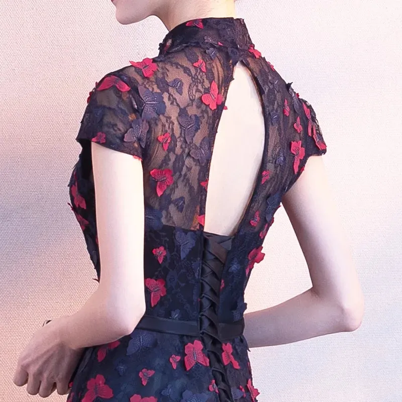 Improved version of cheongsam dress autumn elegant female long temperament low collar Chinese style fashion girl dress young models