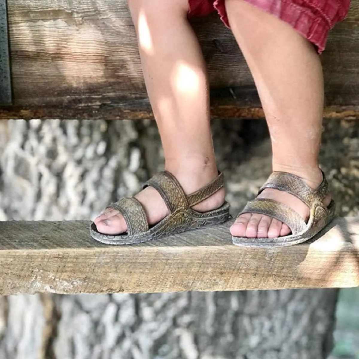 J-Slips Toddler Sandals with Back Strap - Comfortable Boys and Girls Jesus Jandals for Beach and Summer - Waterproof Hawaiian Slides in 12 Colors, Sandalias