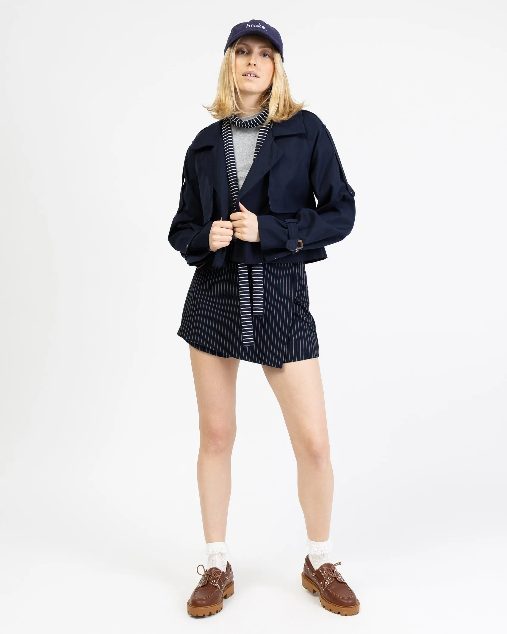 Kurze Trench Jacke