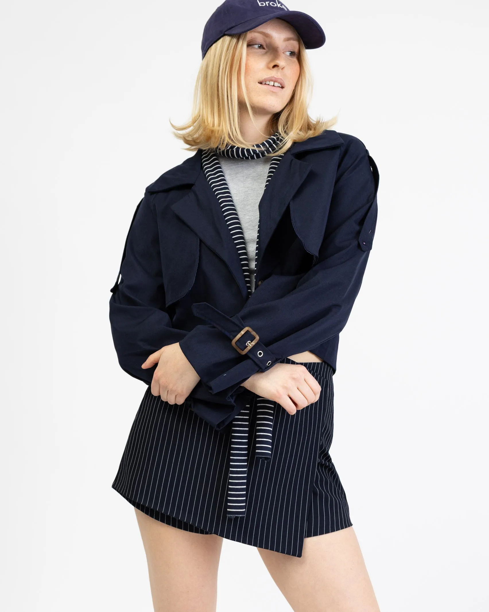 Kurze Trench Jacke