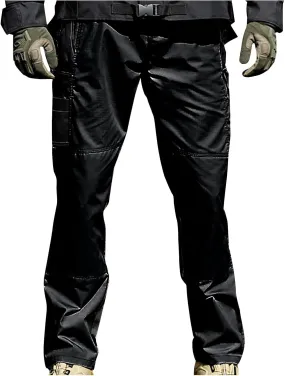 Mens Flex Ripstop Tactical Pants Water Resistant Stretch Military Combat Cargo Pants Multi Pockets Hiking Work Pants