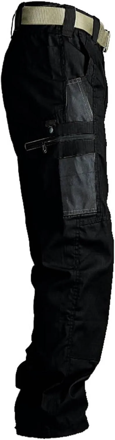 Mens Flex Ripstop Tactical Pants Water Resistant Stretch Military Combat Cargo Pants Multi Pockets Hiking Work Pants