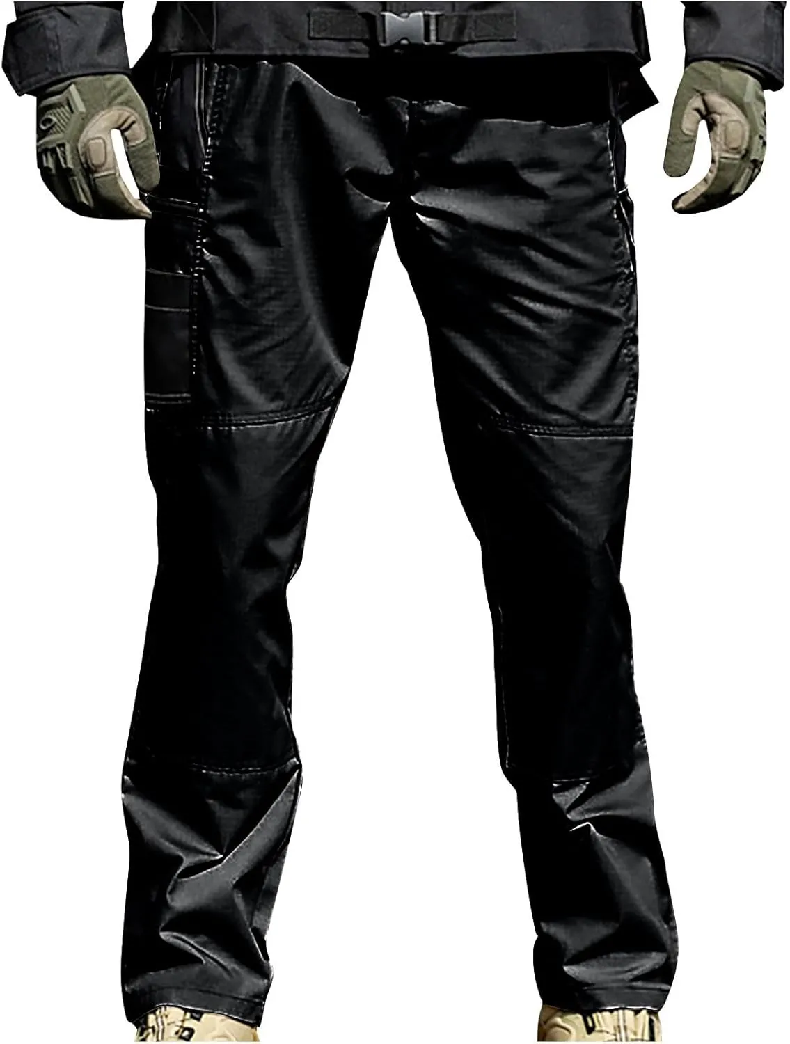 Mens Flex Ripstop Tactical Pants Water Resistant Stretch Military Combat Cargo Pants Multi Pockets Hiking Work Pants