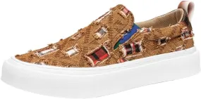 Men's Slip-On Canvas Shoes - Soft Collar for Ankle Comfort, Neutral Colors to Pair with Jeans, Chinos, or Shorts