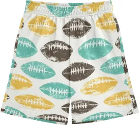 Rugby Colorful Cute Pattern Boys' Shorts Pants Summer Lounge Bottoms Boys Elastic Waist with Pockets