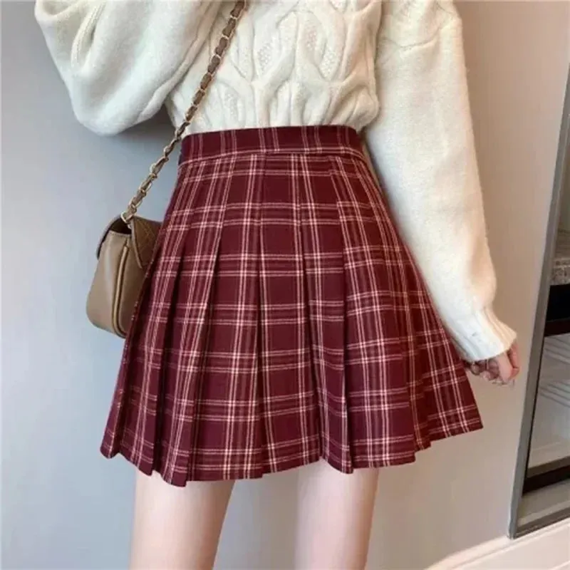 Women Fashion Korean Style JK Mini Skirt