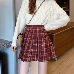 Women Fashion Korean Style JK Mini Skirt
