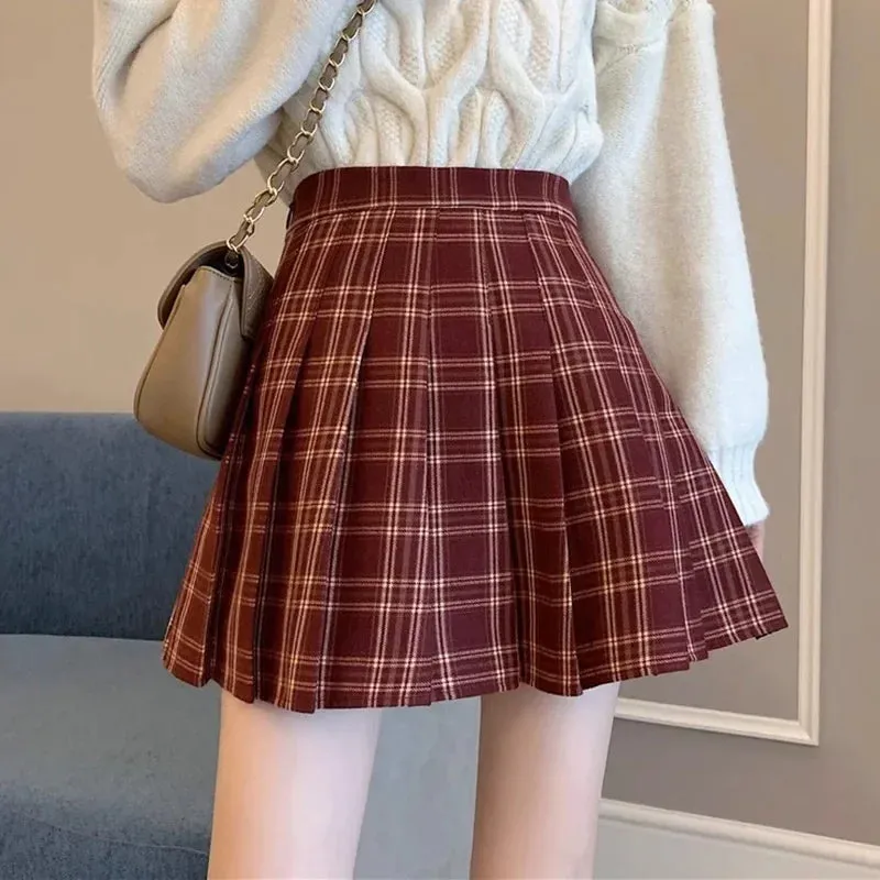 Women Fashion Korean Style JK Mini Skirt