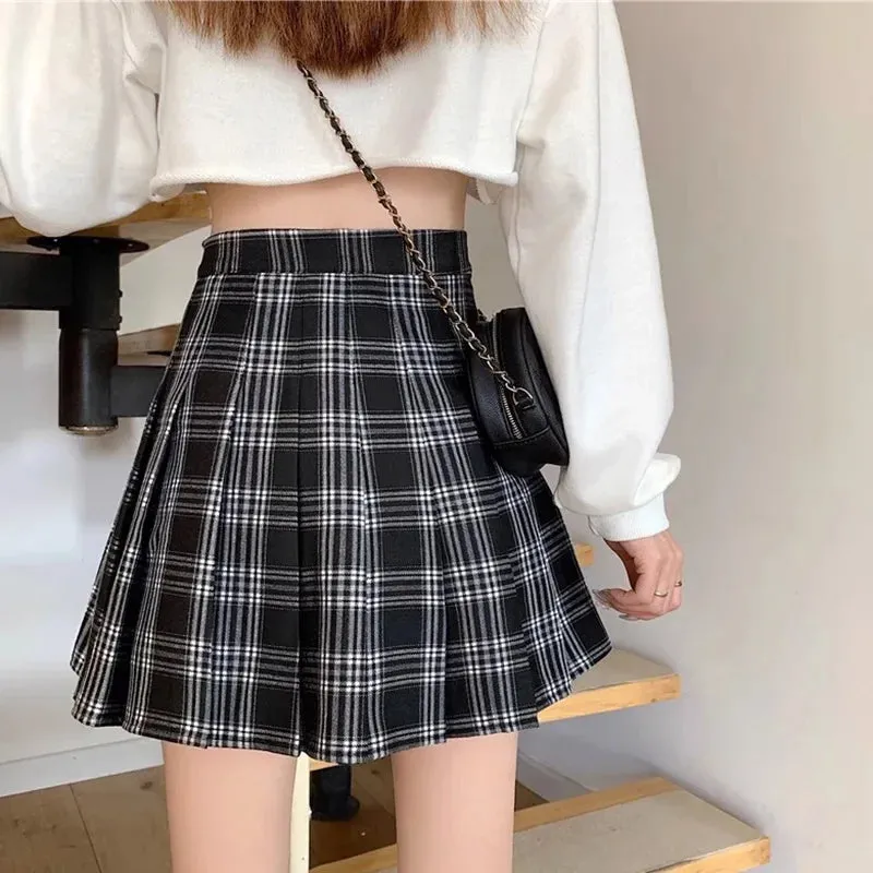 Women Fashion Korean Style JK Mini Skirt