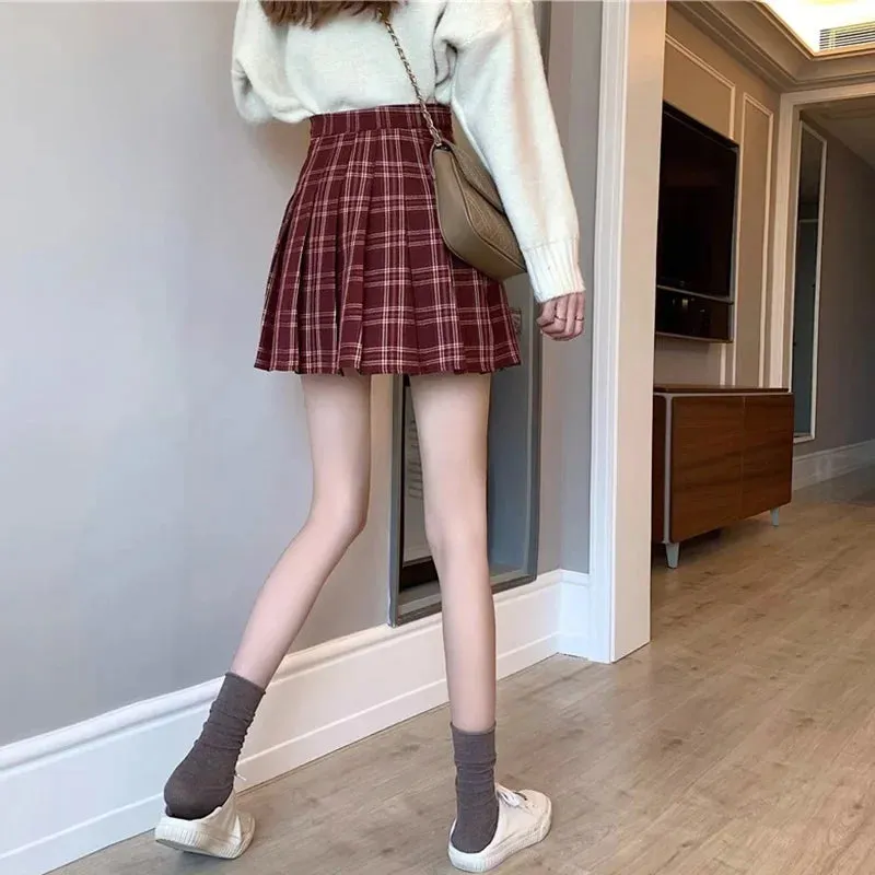 Women Fashion Korean Style JK Mini Skirt