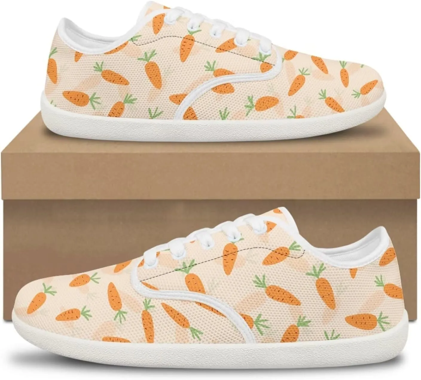Women's Bunny Work Loafer Lace-Up Tennis Shoes Low Top Running Sneakers Driving Walking Shoe