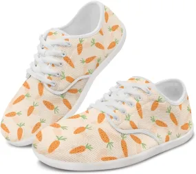 Women's Bunny Work Loafer Lace-Up Tennis Shoes Low Top Running Sneakers Driving Walking Shoe